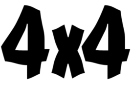 4x4 Motief 15 Sticker