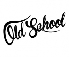 OLD SCHOOL Motief 2 sticker