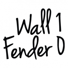 Wall 1 Fender 0 Sticker