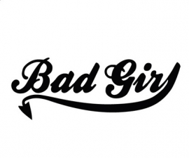 BAD GIRL sticker