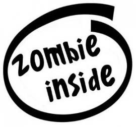Zombie Inside sticker
