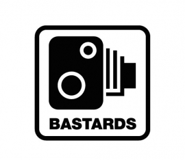 Flitscamera Bastards sticker