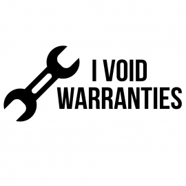 I Void Warranties Sticker