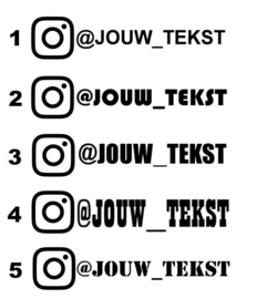 Instagram Eigen Tekst Sticker | Model 5