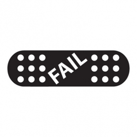 JDM Bandaid Pleister FAIL Sticker