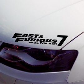 Fast and Furious 7 Paul Walker Sticker