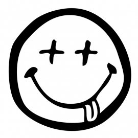Dronken Smiley sticker