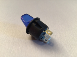 2 Standen Tuimelschakelaar LED Blauw Rond