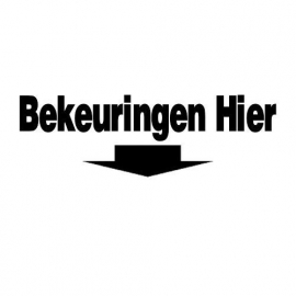 Bekeuringen Hier Motief 1 Sticker