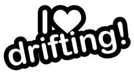 I Love Drifting JDM  sticker