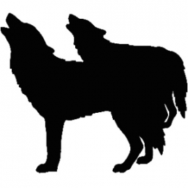 Wolf Motief 1 sticker