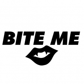 Bite Me Motief 2 sticker