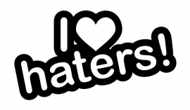 Haters Motief 3 sticker
