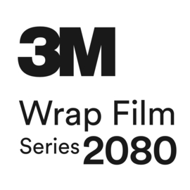 3M™ Wrap Film Series 2080 De Chrome Wrap Folie / Tape Glans Zwart  | 2,5cm x 10meter