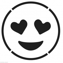 Emoji Smiley Love Motief 1 Sticker