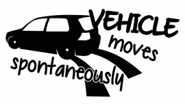Vehicle Moves Spontaneously Sticker