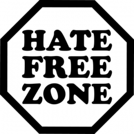 Hate Free Zone Sticker