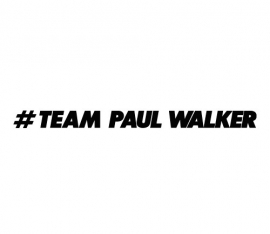 Team Paul Walker Motief 1 Sticker