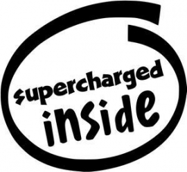 Supercharged Inside sticker