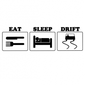 Eat Sleep Drift sticker