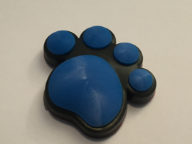 3D Honden / Katten poot Deurbeschermer Blauw | 1st.