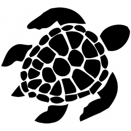 Schildpad  Motief 1 sticker