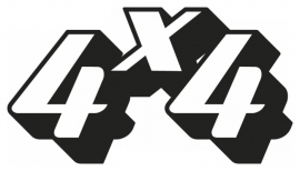 4x4 Motief 42 sticker