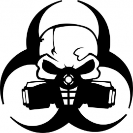 Biohazard Motief 4 sticker