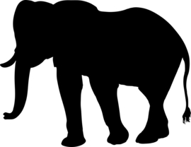 Olifant Sticker Motief 3