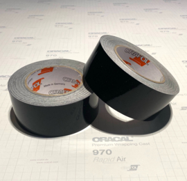 Oracal 970RA De Chrome Wrap Folie / Tape Glans Zwart | 5cm x 5meter