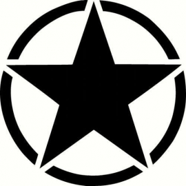 US Army Ster Sticker Motief 3