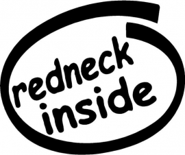 Redneck Inside sticker