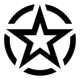 US Army Ster Sticker Motief 8