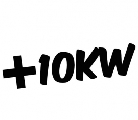 +10KW  Sticker