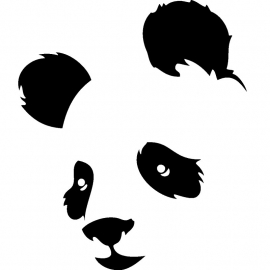 Panda sticker Motief 2