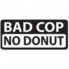 Bad Cop NO Donut Motief 2 Sticker