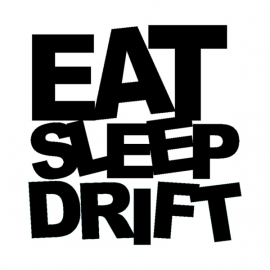 Eat Sleep Drift Motief 1 Sticker