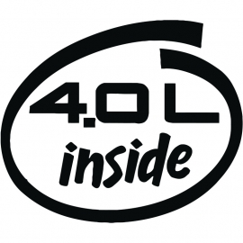 4.0L Inside  sticker