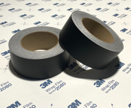 3M™ Wrap Film Series 2080 De Chrome Wrap Folie / Tape Mat Zwart  | 5cm x 5meter