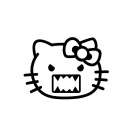 DOMO Hello Kitty JDM Sticker