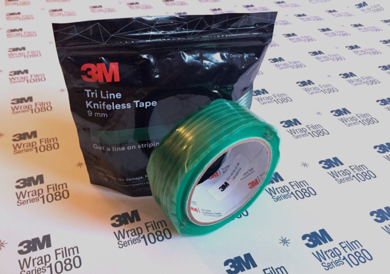 3M™ Tri Line Knifeless Tape, KTS-TL9, Green, 9mm Spaced Filaments, 10/case