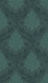 Barok behang groen 085463