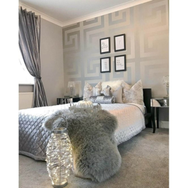 Grieksesleutel behang glitter 11027