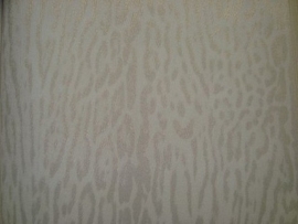 wit cremé luipaardprint dieren print behang 35