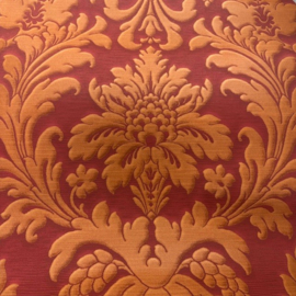 Cafe kroegen behang goud rood