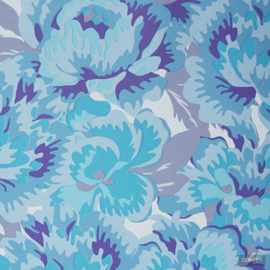 blauw bloemen behang v7239-1
