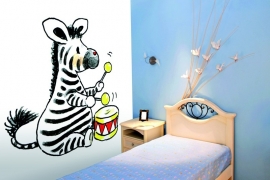 Sweet Collection by Monica Maas - Zebra with Drum art. 5066
