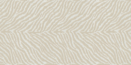 Zebraprint behangrand breed beige