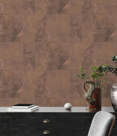 koperbruin beton behang 38976-6