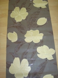modern bloemen vlies behang goud bruin 103